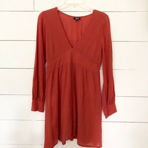 ASOS light gauze orange dress